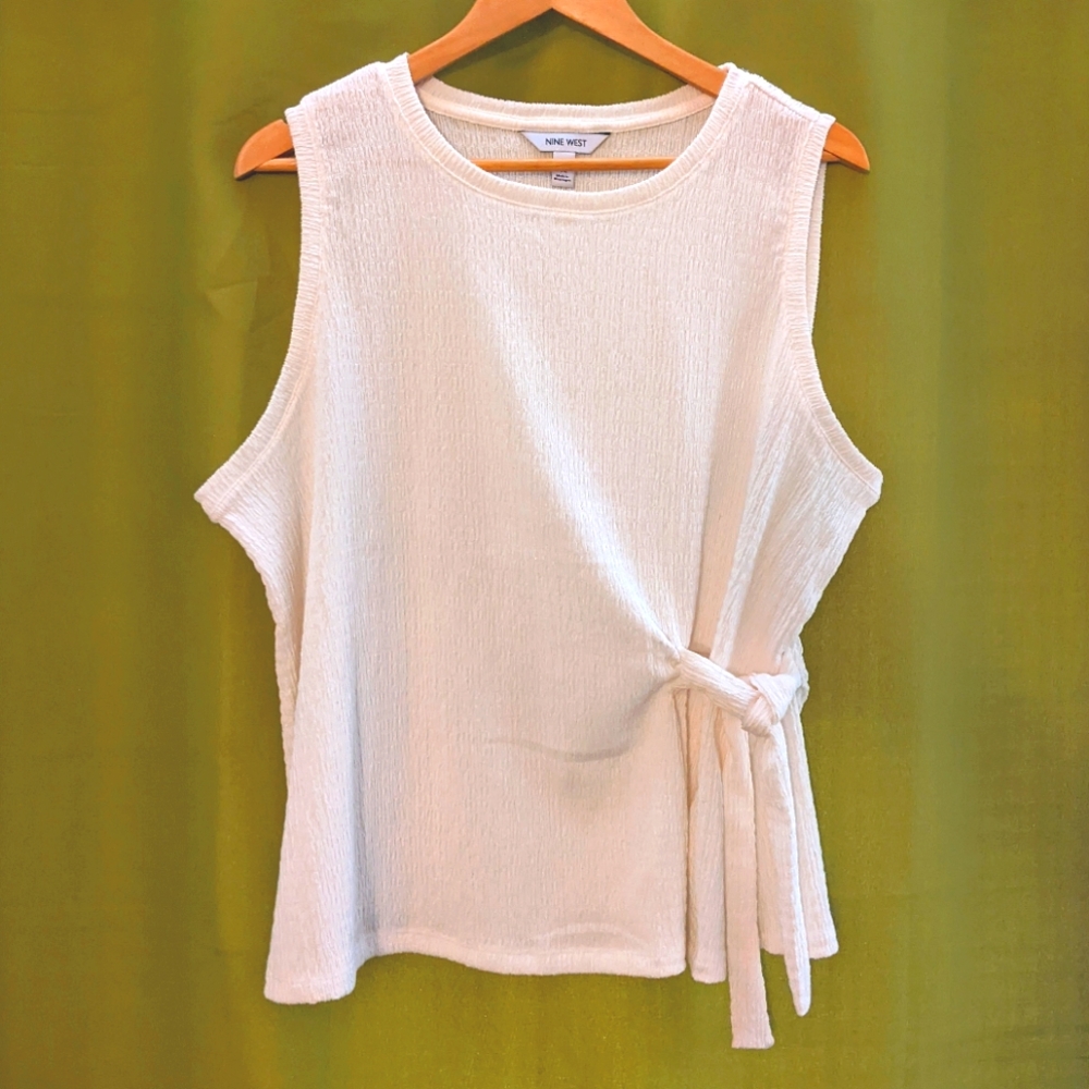 Nine West Sleeveless Top with Tie Detail on Side XXL